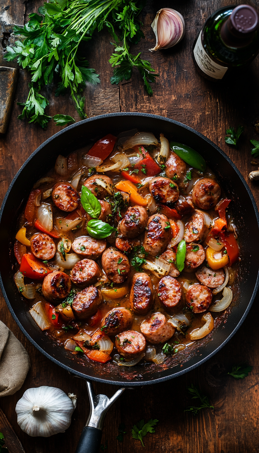 Savory Italian Sausage with Peppers and Onions